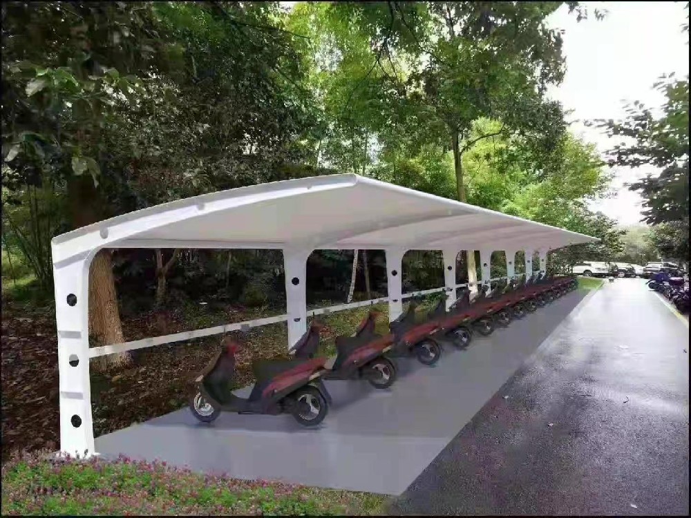 膜結構電瓶車棚